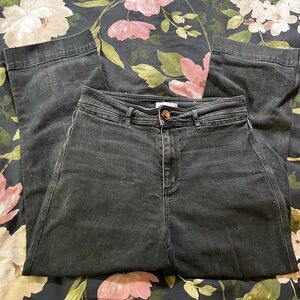 Loft high-waisted, wide leg jeans